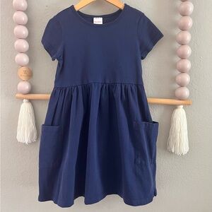 Hanna Andersson Classic Navy Blue Dress